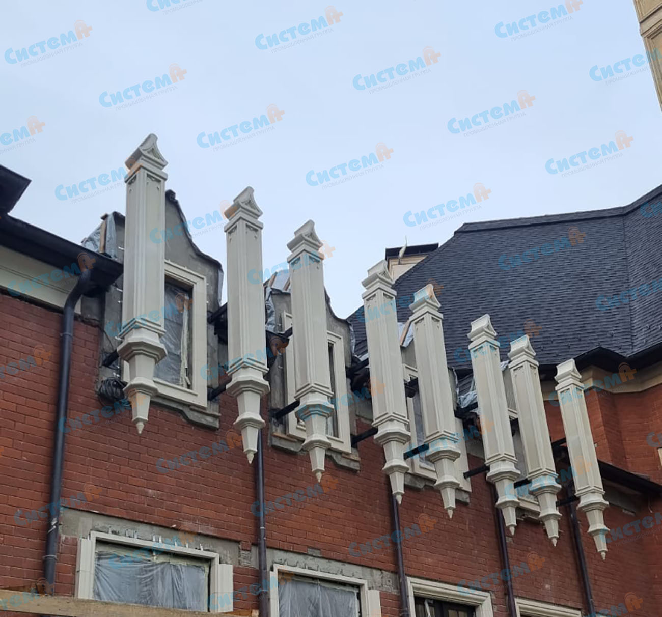 Заменили декор из керамики на лепнину из пенопласта Заменили декор из керамики на лепнину из пенопласта